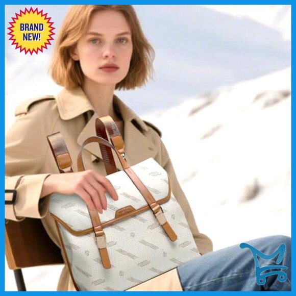 Large PU Leather Backpack Purse Convertible Shoulder Bag Vintage Satchel